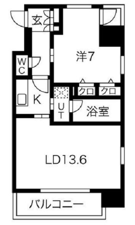 S-RESIDENCE淀屋橋の物件間取画像